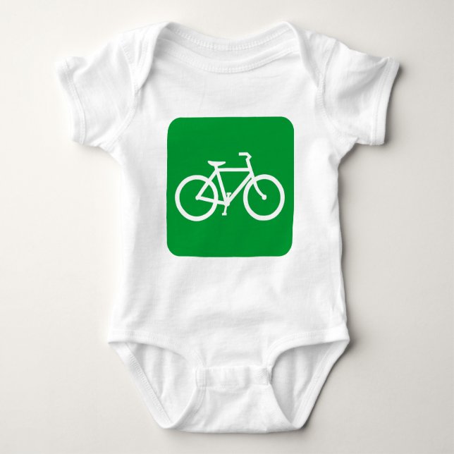 Cykeltecken - Grass-Grönt T Shirt (Framsida)