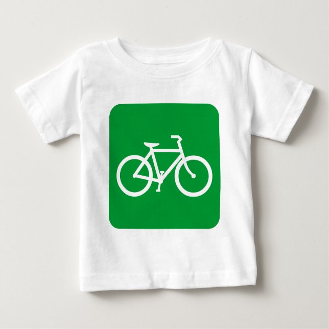 Cykeltecken - Grass-Grönt T Shirt (Framsida)