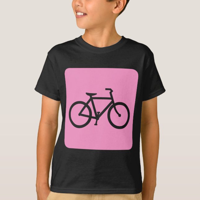 Cykeltecken - Rosa T Shirt (Framsida)