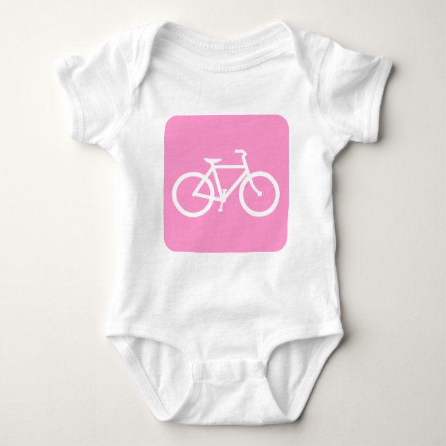 Cykeltecken - Rosa T Shirt (Framsida)
