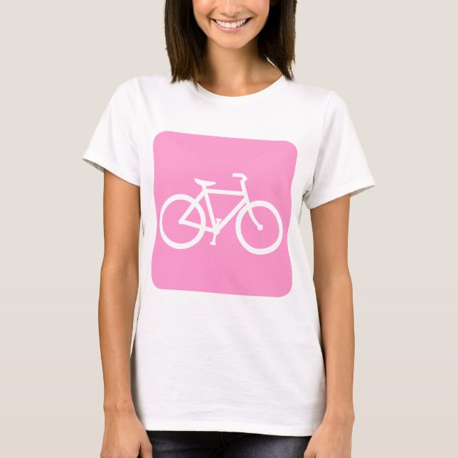 Cykeltecken - Rosa T Shirt (Framsida)