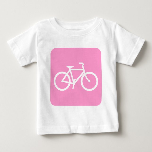 Cykeltecken - Rosa T-shirt (Framsida)