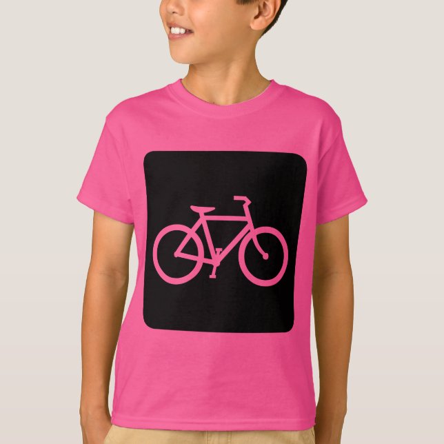 Cykeltecken - svart t shirt (Framsida)