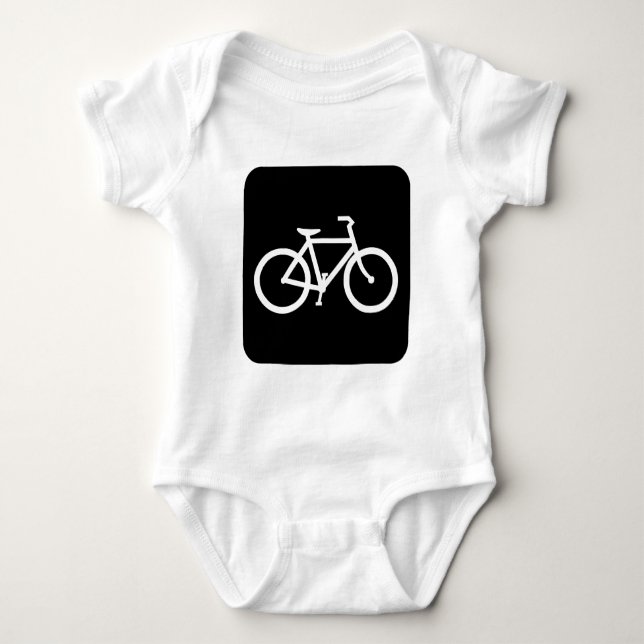 Cykeltecken - svart tee shirt (Framsida)