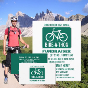 Cykeltecken, välgörenhetsbike-a-thon-händelse reklamblad