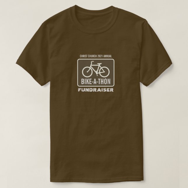 Cykeltecken, välgörenhetsbike-a-thon-händelse t shirt (Design framsida)