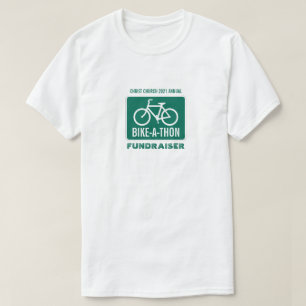 Cykeltecken, välgörenhetsbike-a-thon-händelse t shirt