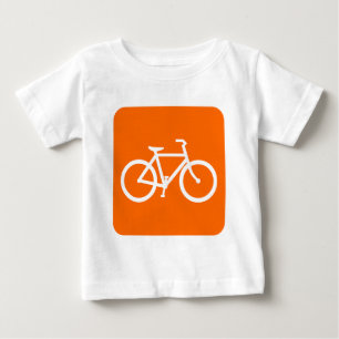 Cykeltecken - vitt t-shirt