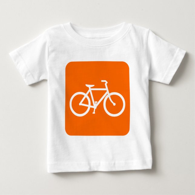 Cykeltecken - vitt t-shirt (Framsida)