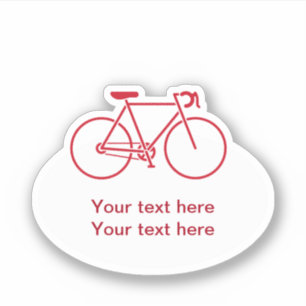 Cykeltemameddelande som ut klipps klistermärken