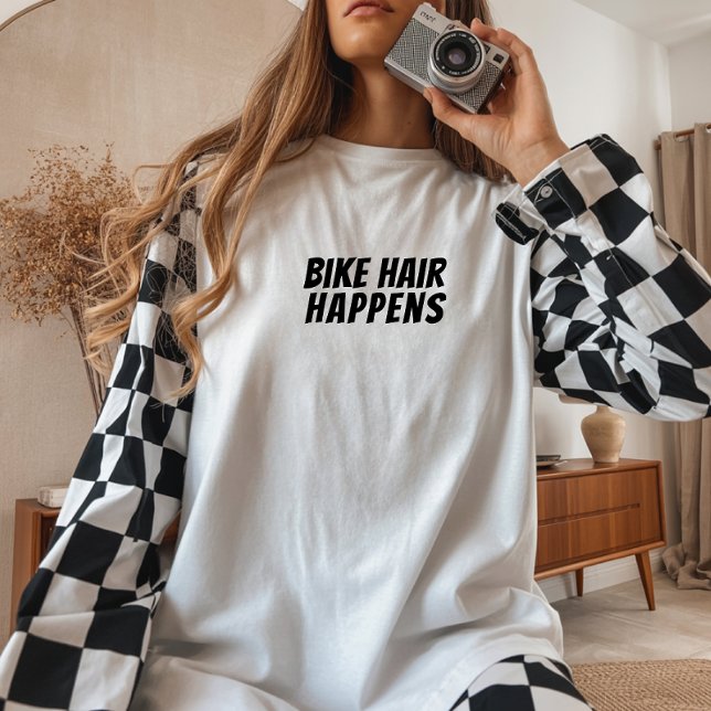 Cykeltjej Ironi svart T Shirt (Ideal as a bike lover gift or Mother’s Day gift.)