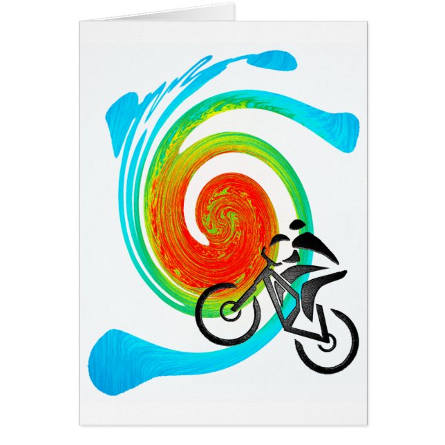 cykelutah drömmar hälsningskort (Framsidan)