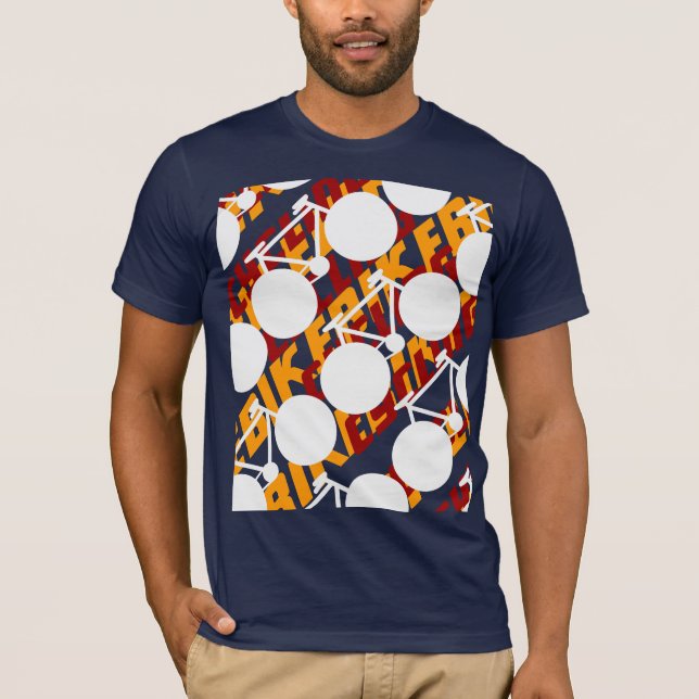 cykelutslagsplats~ som cyklar design t-shirt (Framsida)