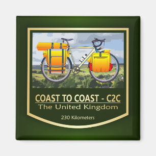 Cykelväg C2C från kusten till Kusten (cykel2) Magnet