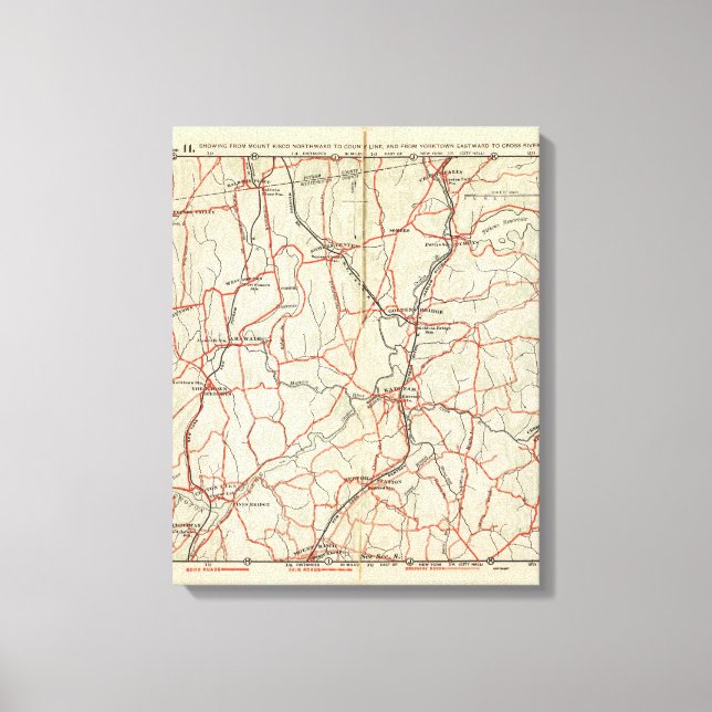 Cykelvägar i New York och Conneticut 12 Canvastryck (Framsida)