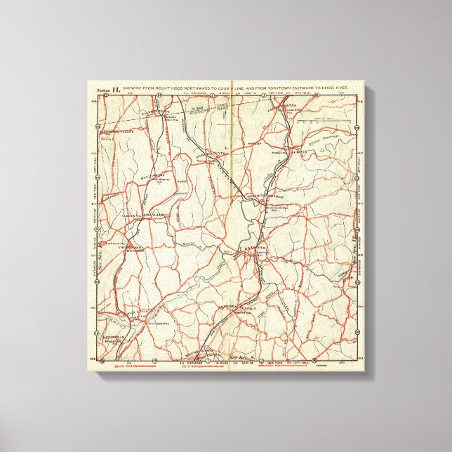 Cykelvägar i New York och Conneticut 12 Canvastryck (Framsida)