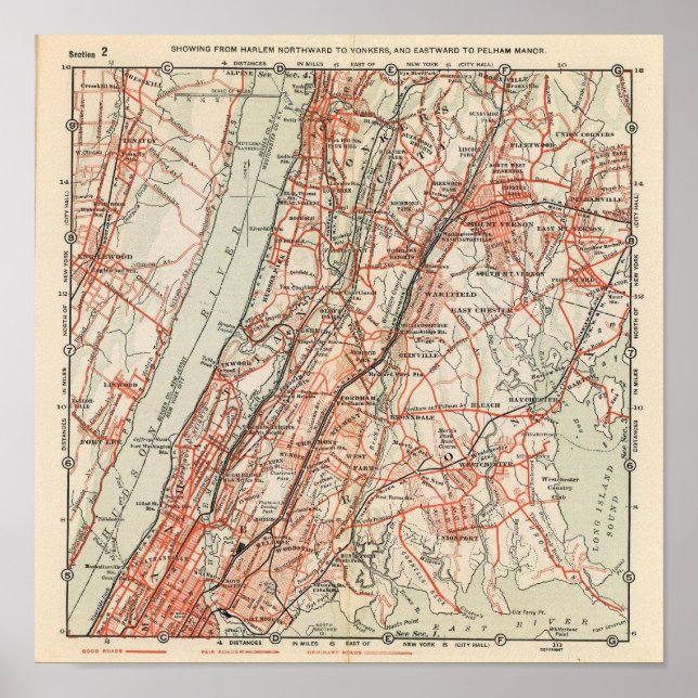 Cykelvägar i New York och Conneticut 3 Poster (Framsidan)