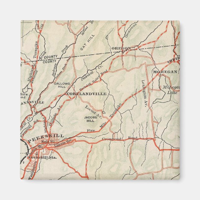 Cykelvägar i New York och Conneticut 5 Magnet (Framsidan)