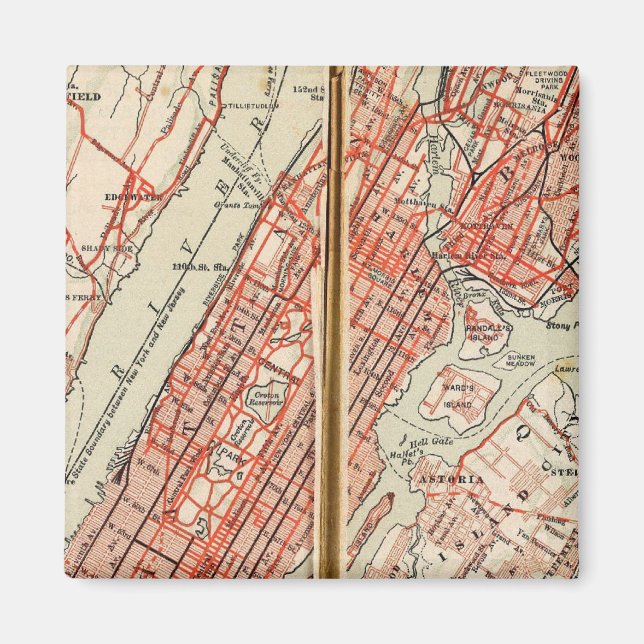 Cykelvägar i New York och Conneticut 6 Magnet (Framsidan)