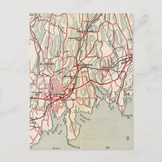 Cykelvägar i New York och Conneticut 8 Vykort (Framsida)