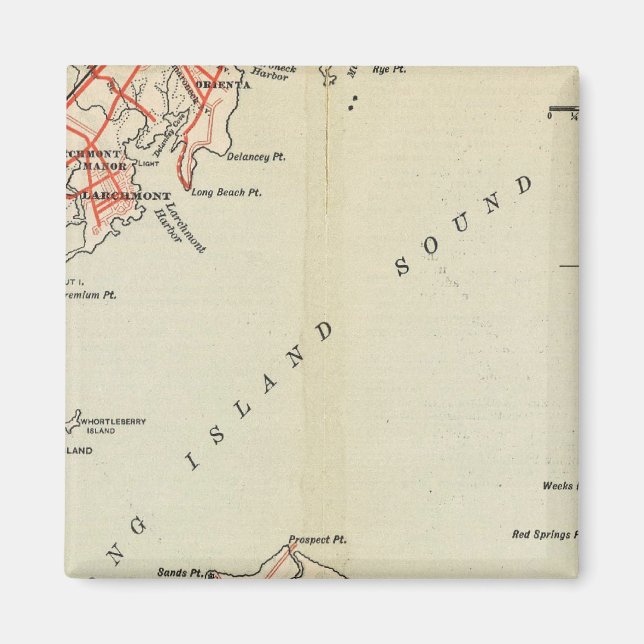 Cykelvägar i New York och Conneticut Magnet (Framsidan)