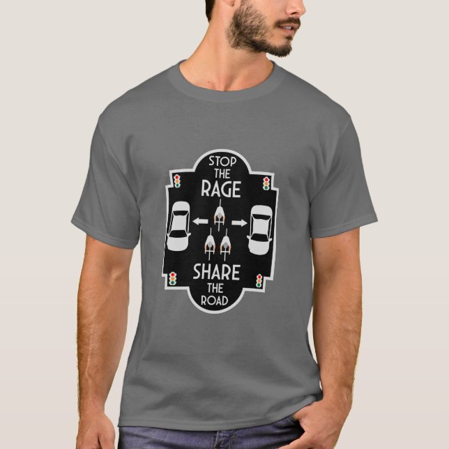 Cykelvägs säkerhet t shirt (Framsida)
