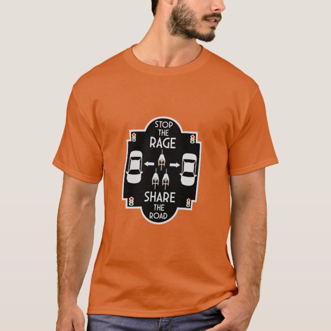 Cykelvägsäkerhet T Shirt (Framsida)