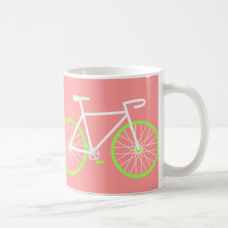 Cykelvit & grönt kaffemugg
