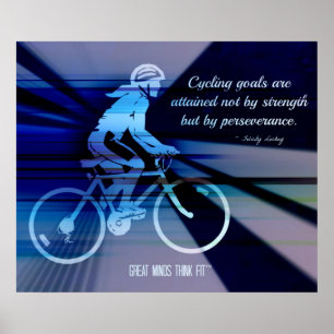 Cykla affischen med citationstecknet för poster
