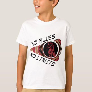 Cykla BMX begränsar ingen ingen regler Tee Shirt