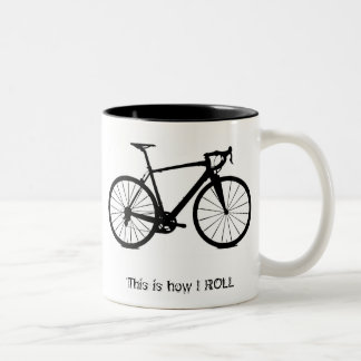 Cykla bw, denna är hur JAG RULLAR Två-Tonad Mugg