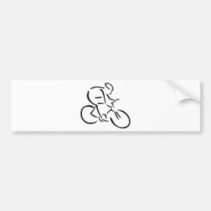 Cykla cyklisten bildekal