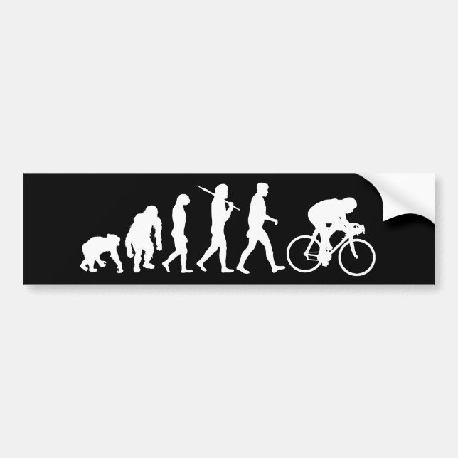 Cykla cyklistpedalen driva tävlings- cykelgåvor bildekal (Framsidan)
