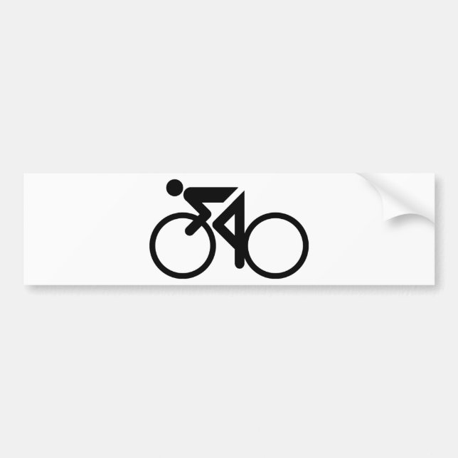 cykla den tävlings- cykeln bildekal (Framsidan)
