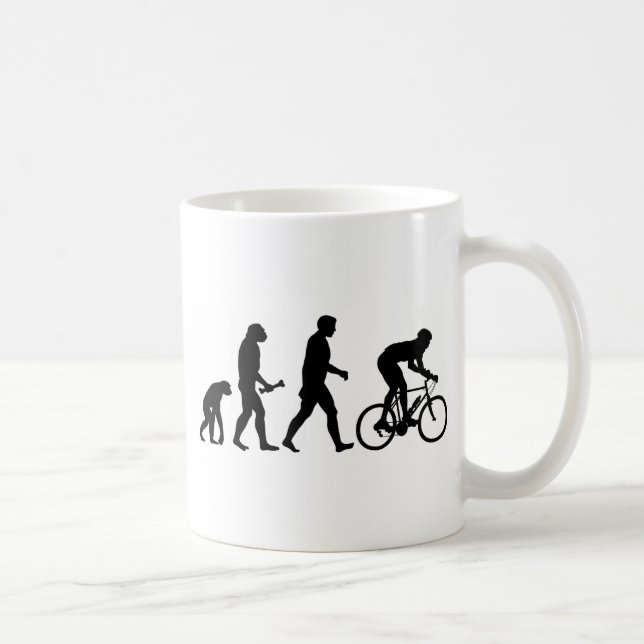 Cykla evolution kaffemugg (Höger)