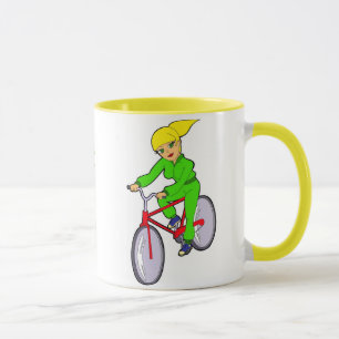 cykla flickamuggen mugg