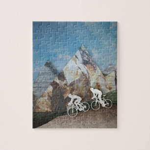Cykla för berg pussel