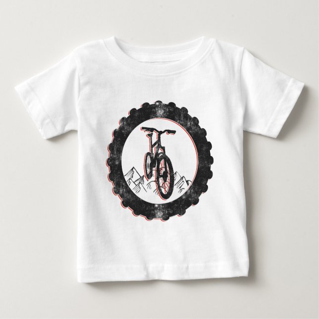 Cykla för berg t-shirt (Framsida)
