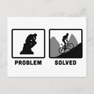 Cykla för berg vykort