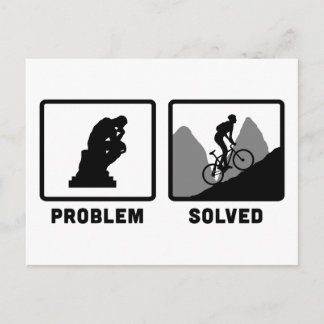 Cykla för berg vykort
