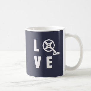 Cykla för kärlek kaffemugg