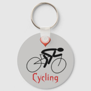 Cykla för kärlek nyckelring
