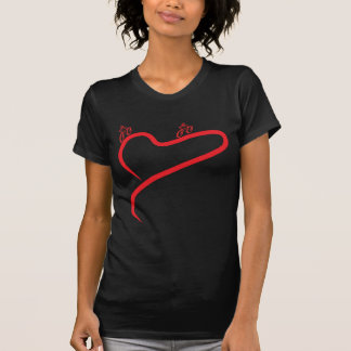 Cykla för kärlek tee shirt