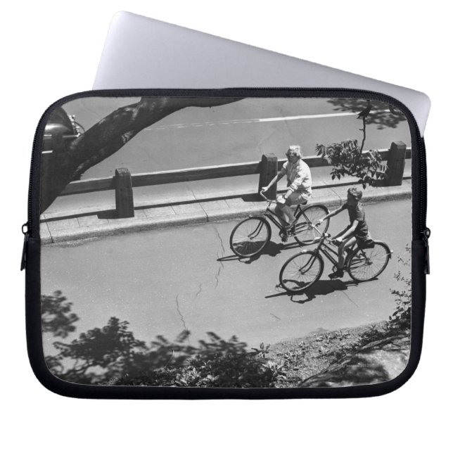 Cykla för man och för pojke laptop sleeve (Framsidan)