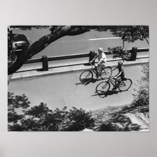 Cykla för man och för pojke poster