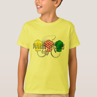 Cykla grön och röd Polka för Jerseysgult pricka Tee Shirt