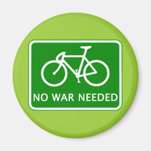 Cykla inga krig behövda produkter magnet
