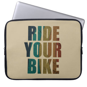 cykla inspirerande citattecken laptop fodral