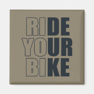 cykla inspirerande citattecken magnet