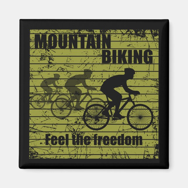 cykla inspirerande citattecken magnet (Framsidan)